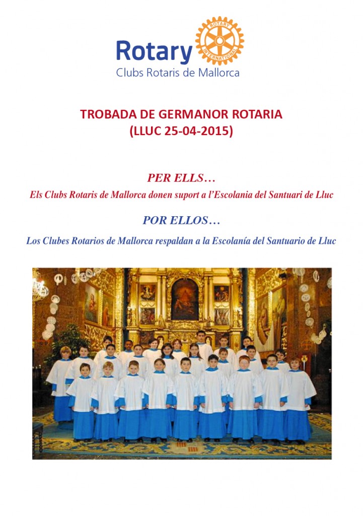 TROBADA A LLUC ROTARIS 2015